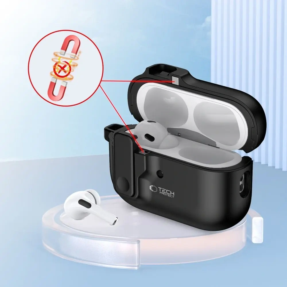 Hurtownia GSM - Tech-Protect Slim Hook Apple Airpods Pro 1 / 2 Černá - THP3265 - {ean13} - Hurt
