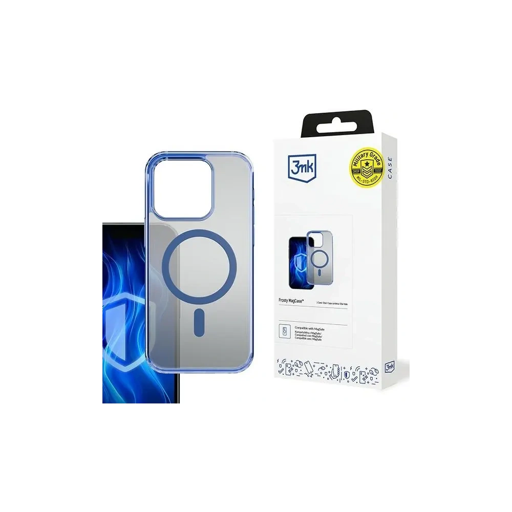 Hurtownia GSM - 3MK Frosty MagCase Apple iPhone 16 Pro Max albastru - 3MK15593 - {ean13} - Hurt