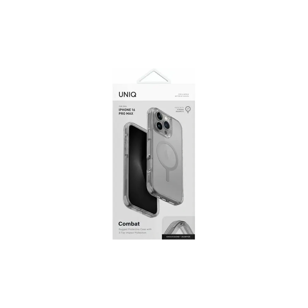Hurtownia GSM - UNIQ Combat Apple iPhone 16 Pro Max Magclick Încărcător gri piatră - UNIQ1349 - {ean13} - Hurt