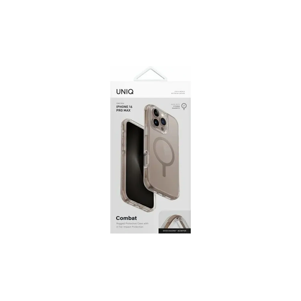 Hurtownia GSM - UNIQ Combat Apple iPhone 16 Pro Max Magclick Încărcare taupe aurie - UNIQ1350 - {ean13} - Hurt
