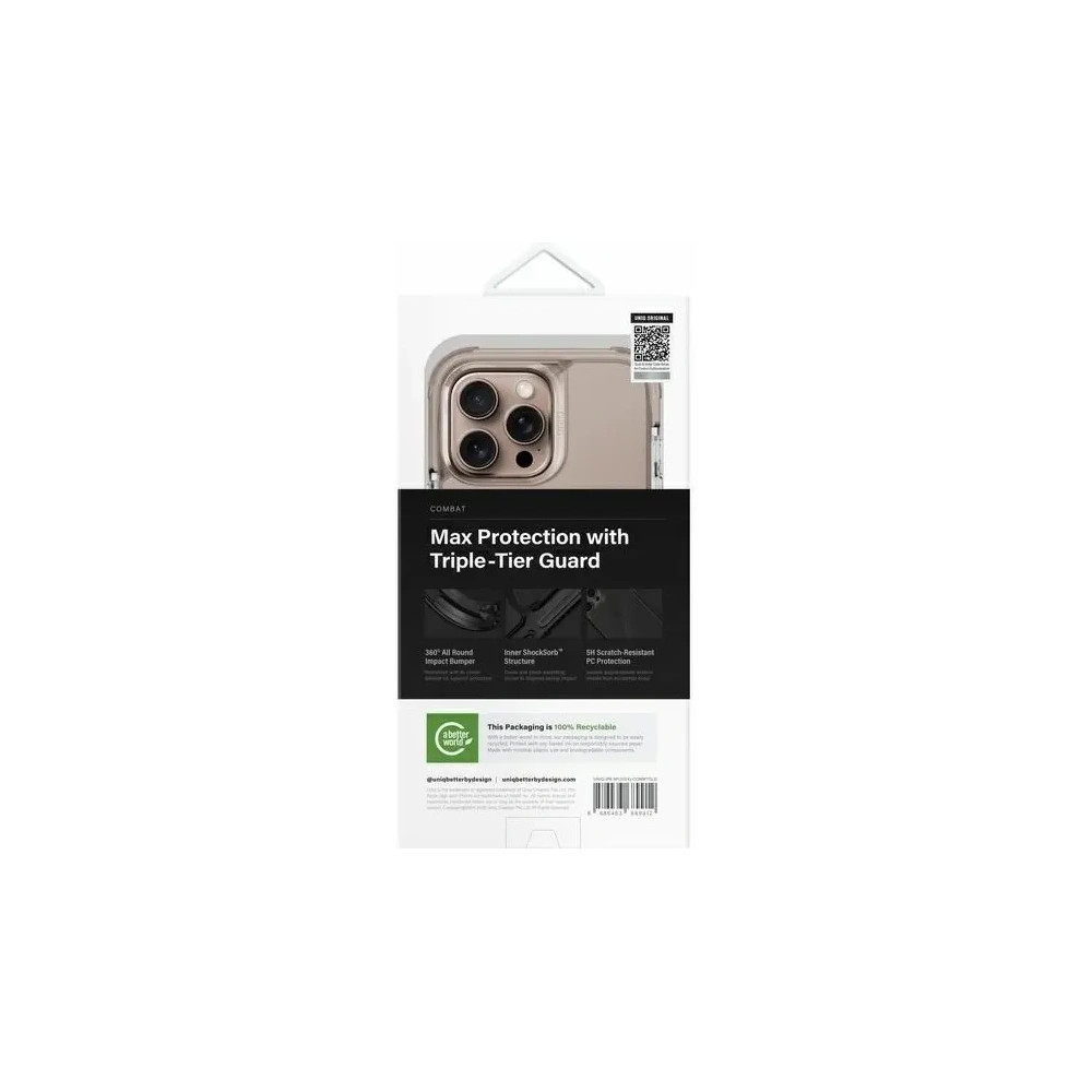 Hurtownia GSM - UNIQ Combat Apple iPhone 16 Pro Max Magclick Încărcare taupe aurie - UNIQ1350 - {ean13} - Hurt