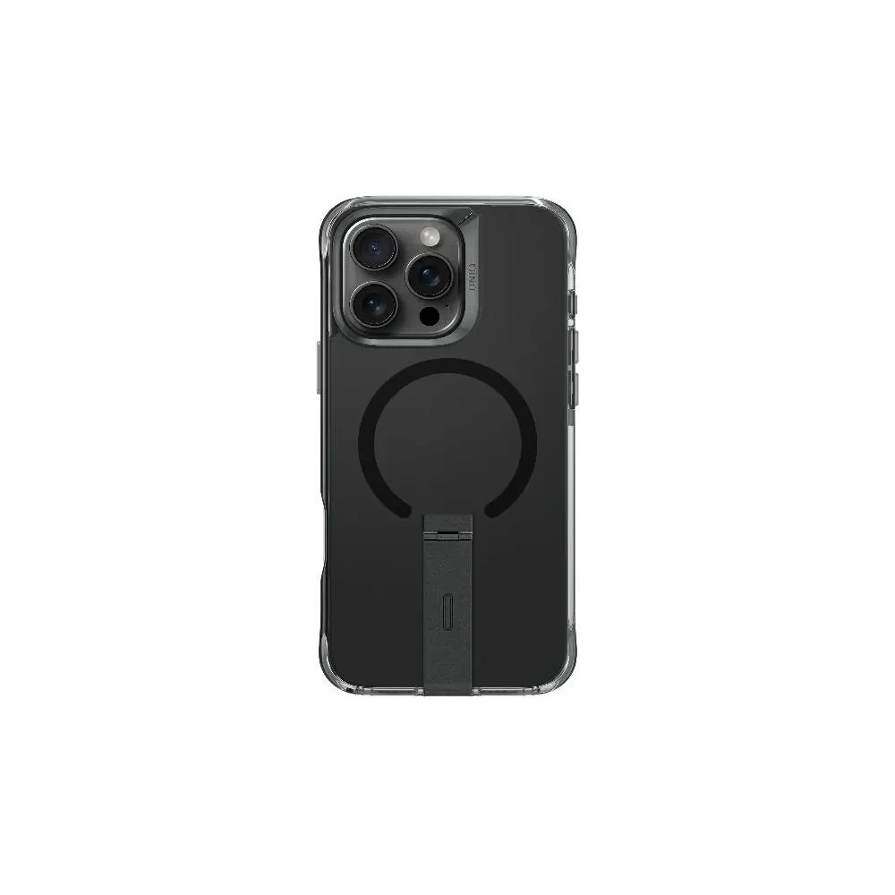 Hurtownia GSM - UNIQ Eleva s Vertica stojanem Apple iPhone 16 Pro karbonová černá - UNIQ1351 - {ean13} - Hurt