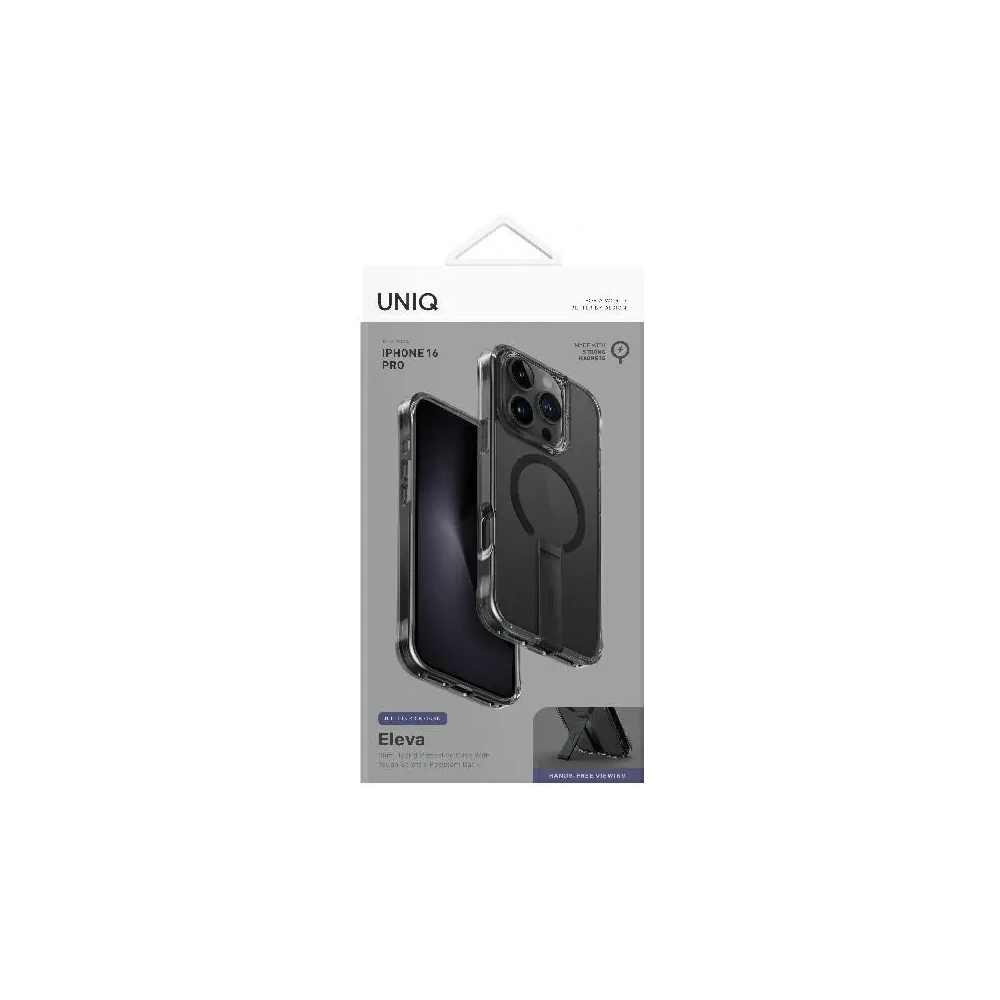 Hurtownia GSM - UNIQ Eleva s Vertica stojanem Apple iPhone 16 Pro karbonová černá - UNIQ1351 - {ean13} - Hurt