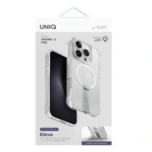 Hurtownia GSM - UNIQ Eleva Vertica állvánnyal Apple iPhone 16 Pro áttetsző világos - UNIQ1352 - {ean13} - Hurt