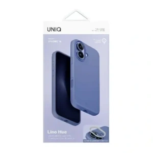 Hurtownia GSM - Etui UNIQ Lino Hue Apple iPhone 16 Magclick Charging niebieski/pearl blue - UNIQ1355 - {ean13} - Hurt