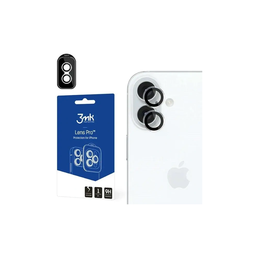 Hurtownia GSM - Szkło hybrydowe na obiektyw aparatu 3MK Lens Protection Pro Apple iPhone 16 / 16 Plus Transparent - 3MK15625 - {ean13} - Hurt