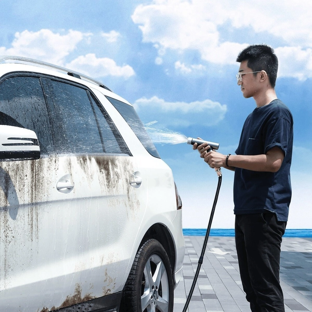 Wholesale Baseus Simple Life Car Wash Spray Nozzle (with Magic Telescopic Water Pipe) 7.5m after water filling Black - BSU1062BLK - {ean13} - Hurt