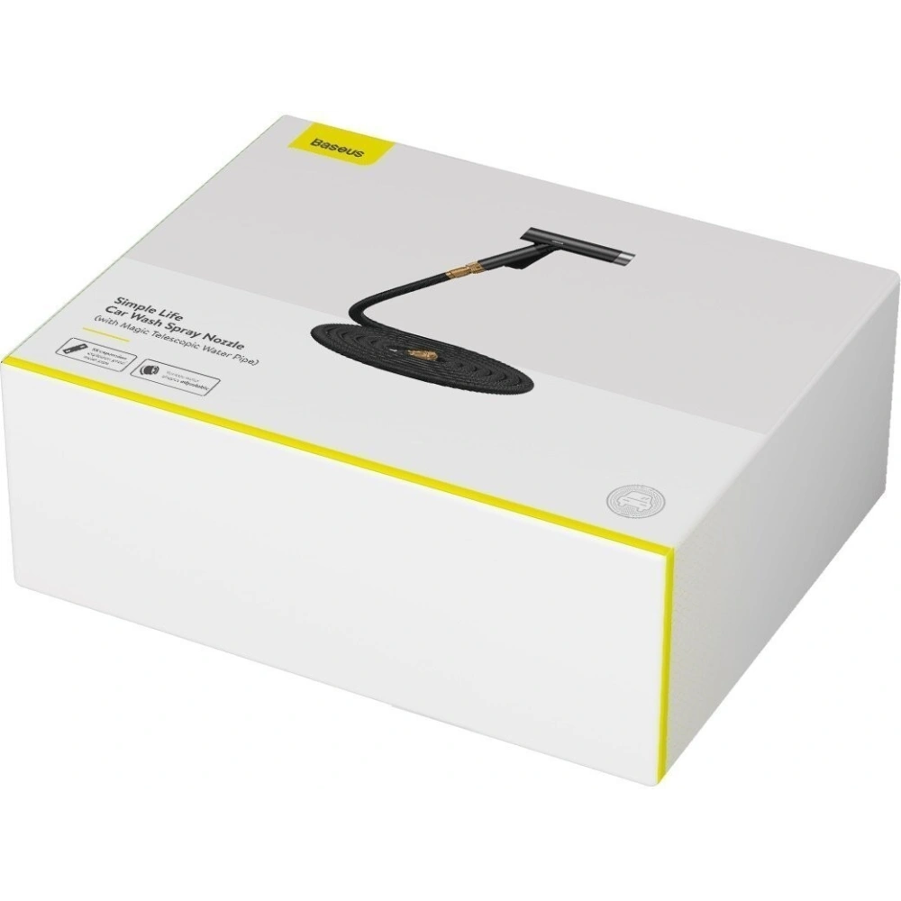 Hurtownia GSM - Wąż z dyszą Baseus Simple Life do mycia samochodu, 15 m ze strumieniem wody (czarny) - BSU1065BLK - {ean13} - Hurt