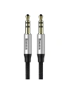 Kabel audio mini jack 3,5mm AUX Baseus Yiven 0,5m (czarno-srebrny)