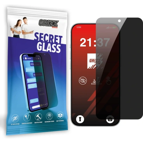 Matowe szkło prywatyzujące GrizzGlass SecretGlass do Apple iPhone 16 Pro Max