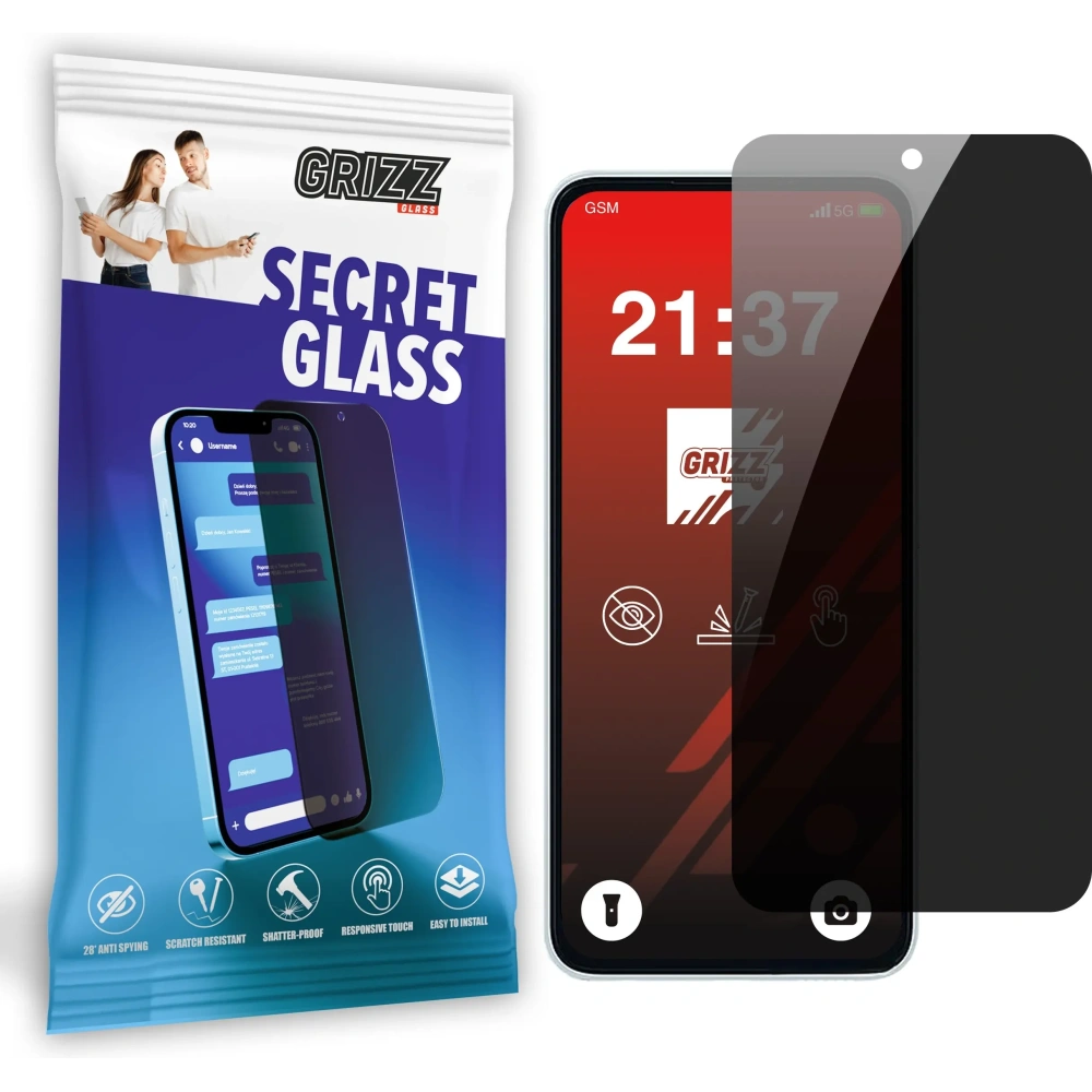Matowe szkło prywatyzujące GrizzGlass SecretGlass do Samsung Galaxy F14 4G