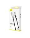 Hurtownia GSM - Kabel kątowy płaski USB-C Baseus Iridescent, Huawei SuperCharge, 40W, 1m (czarny) - BSU1071BLK - {ean13} - Hurt