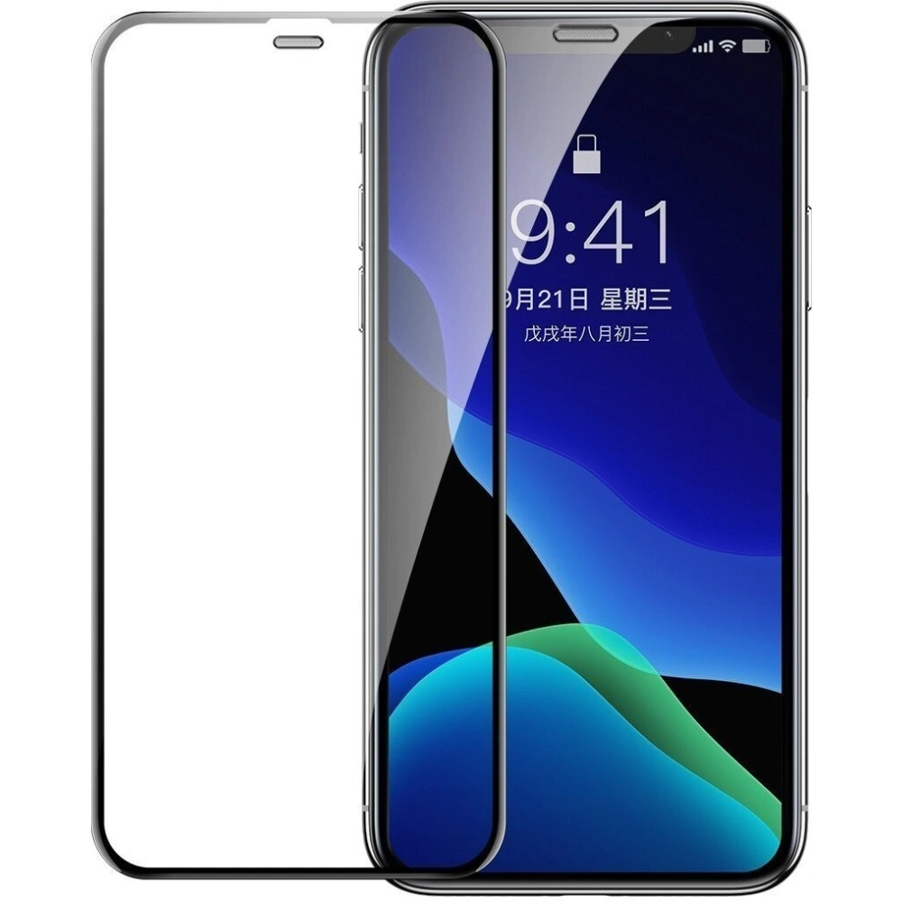 Hurtownia GSM - Szkło hartowane 0,3mm Baseus z osłoną głośniczka Apple iPhone XR [2 PACK] - BSU1077 - {ean13} - Hurt