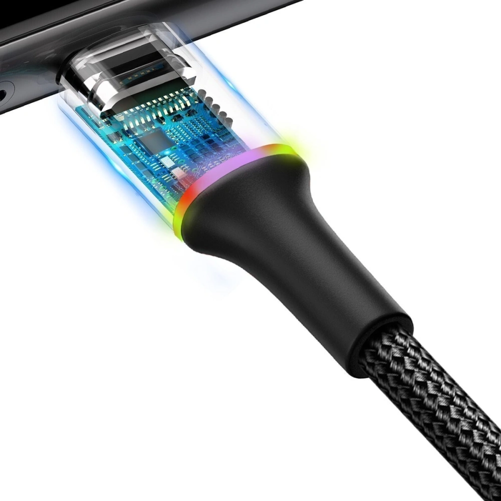 Wholesale Baseus halo data cable USB For Type-C 2A 3m Black - BSU1078BLK - {ean13} - Hurt
