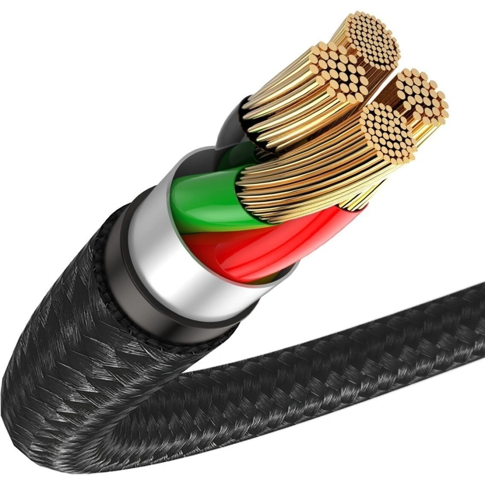 Wholesale Baseus halo data cable USB For Type-C 2A 3m Black - BSU1078BLK - {ean13} - Hurt