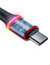 Hurtownia GSM - Kabel USB-C z podświetleniem LED Baseus Halo do Huawei SuperCharge, 5A, 1m, 40W (czerwony) - BSU1079RED - {ean13} - Hurt