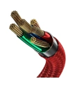 Hurtownia GSM - Kabel USB-C z podświetleniem LED Baseus Halo do Huawei SuperCharge, 5A, 1m, 40W (czerwony) - BSU1079RED - {ean13} - Hurt