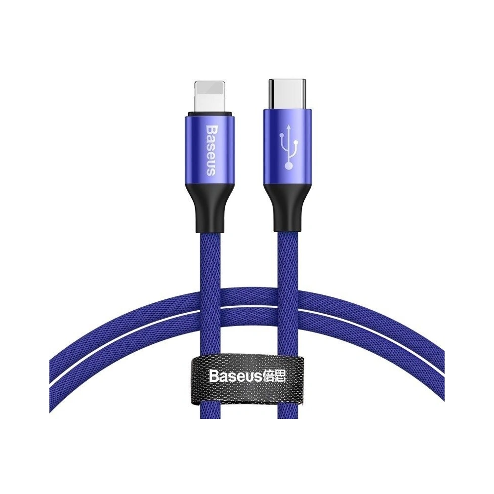Hurtownia GSM - Kabel USB-C do Lightning PD Baseus Yiven, 2A, 1m (niebieski) - BSU1085BLU - {ean13} - Hurt