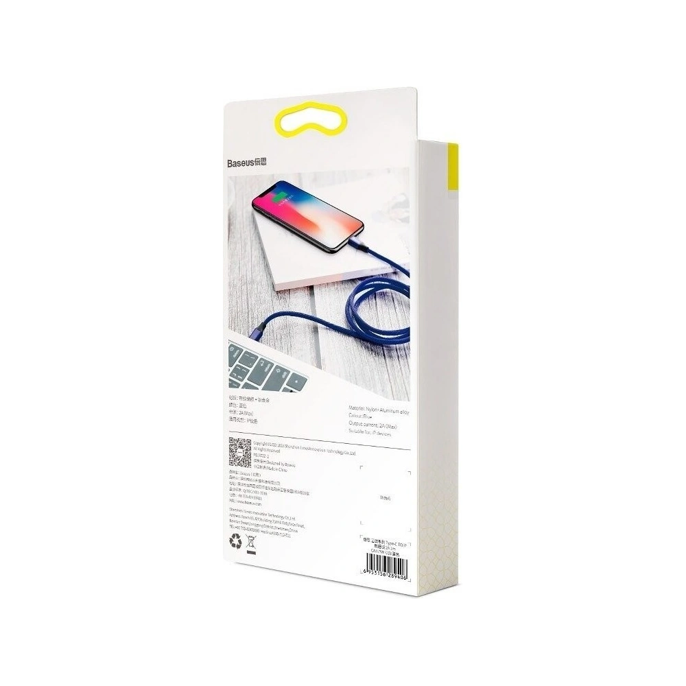 Hurtownia GSM - Kabel USB-C do Lightning PD Baseus Yiven, 2A, 2m (niebieski) - BSU1088BLU - {ean13} - Hurt