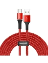 Kabel USB-C z podświetleniem LED Baseus Halo 3m 2A (czerwony)