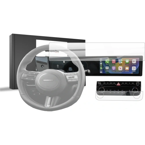 Folia ceramiczna GrizzGlass CarDisplay Protection do Hyundai Tucson 12,3" 2024-2025 [2w1]