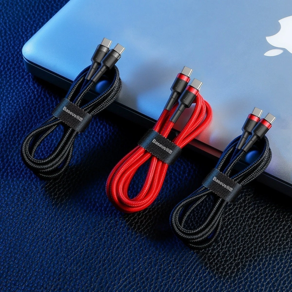 Wholesale Baseus Cafule PD2.0 60W flash charging USB For Type-C cable (20V 3A) 2m Gray+Black - BSU1093BLKGRY - {ean13} - Hurt