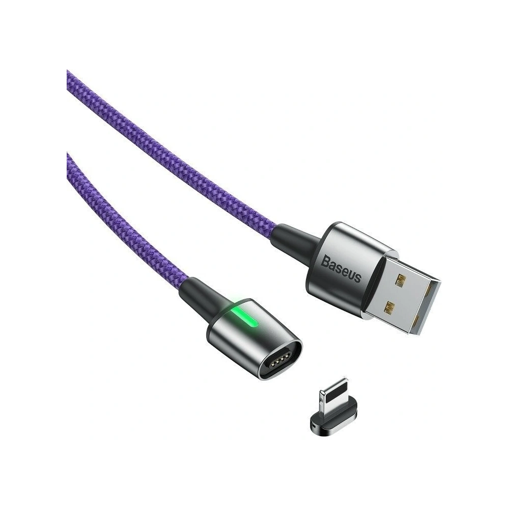 Hurtownia GSM - Kabel magnetyczny Lightning Baseus Zinc 1.5A 2m (fioletowy) - BSU1095PRP - {ean13} - Hurt