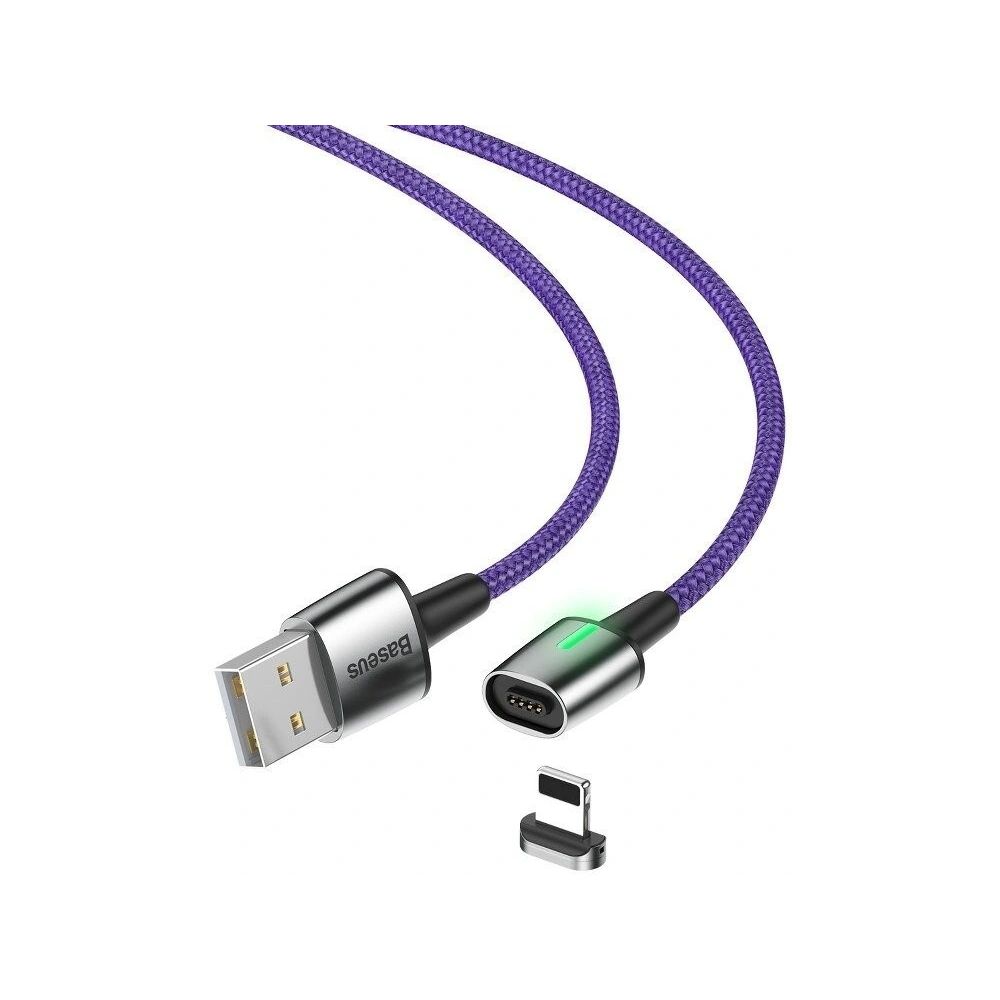 Hurtownia GSM - Kabel magnetyczny Lightning Baseus Zinc 1.5A 2m (fioletowy) - BSU1095PRP - {ean13} - Hurt