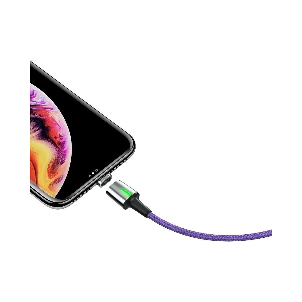 Hurtownia GSM - Kabel magnetyczny Lightning Baseus Zinc 1.5A 2m (fioletowy) - BSU1095PRP - {ean13} - Hurt