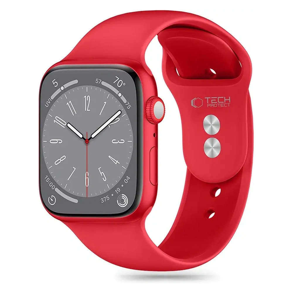 Hurtownia GSM - Tech-Protect Silikonový Apple Watch 6/7/8/9/10/SE/Ultra 1/2 44/45/46/49mm Červená - THP3266 - {ean13} - Hurt