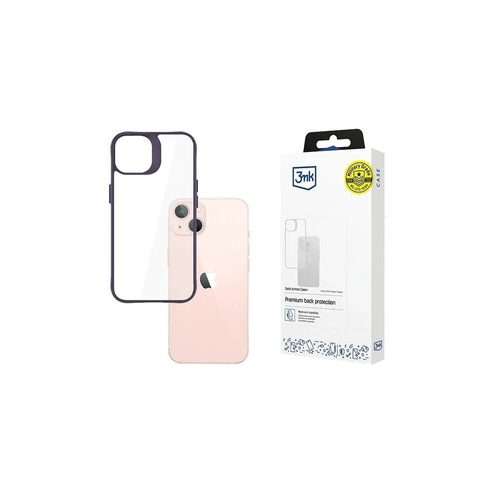 Hurtownia GSM - 3MK Satin Armor Case+ Apple iPhone 14 fialový - 3MK15633 - {ean13} - Hurt