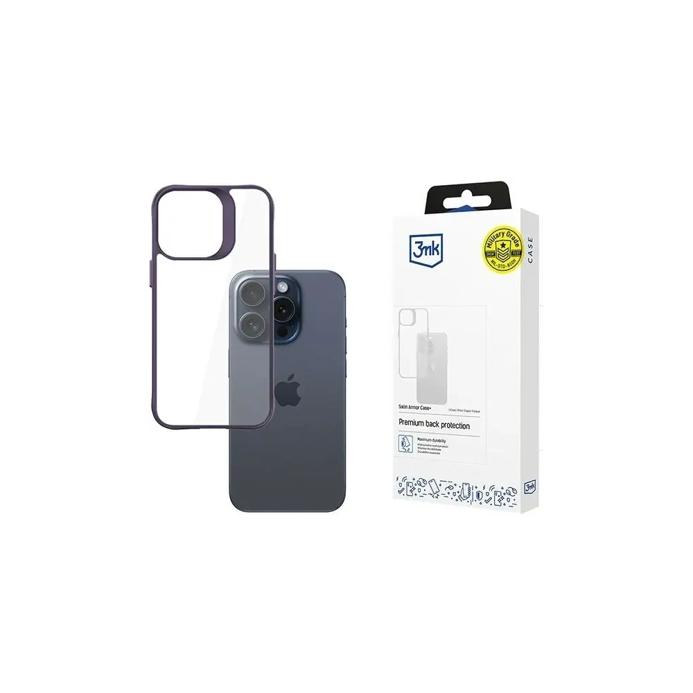 Wholesale 3MK Satin Armor Case+ Apple iPhone 15 Pro purple - 3MK15639 - {ean13} - Hurt