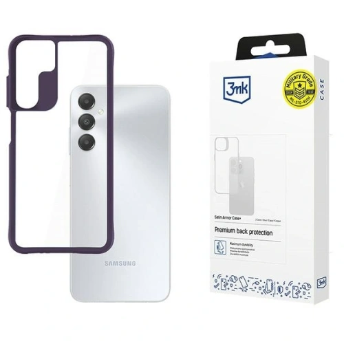 Etui 3MK Satin Armor Case+ Samsung Galaxy A15 5G fioletowy/purple