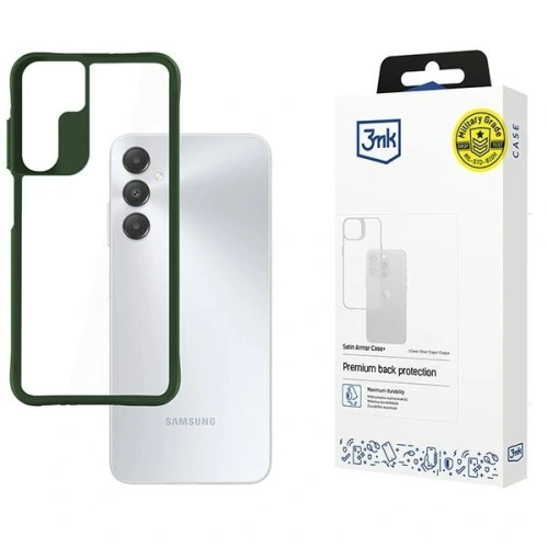 Etui 3MK Satin Armor Case+ Samsung Galaxy A15 5G zielony/green