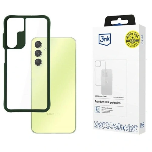 Etui 3MK Satin Armor Case+ Samsung Galaxy A25 5G zielony/green