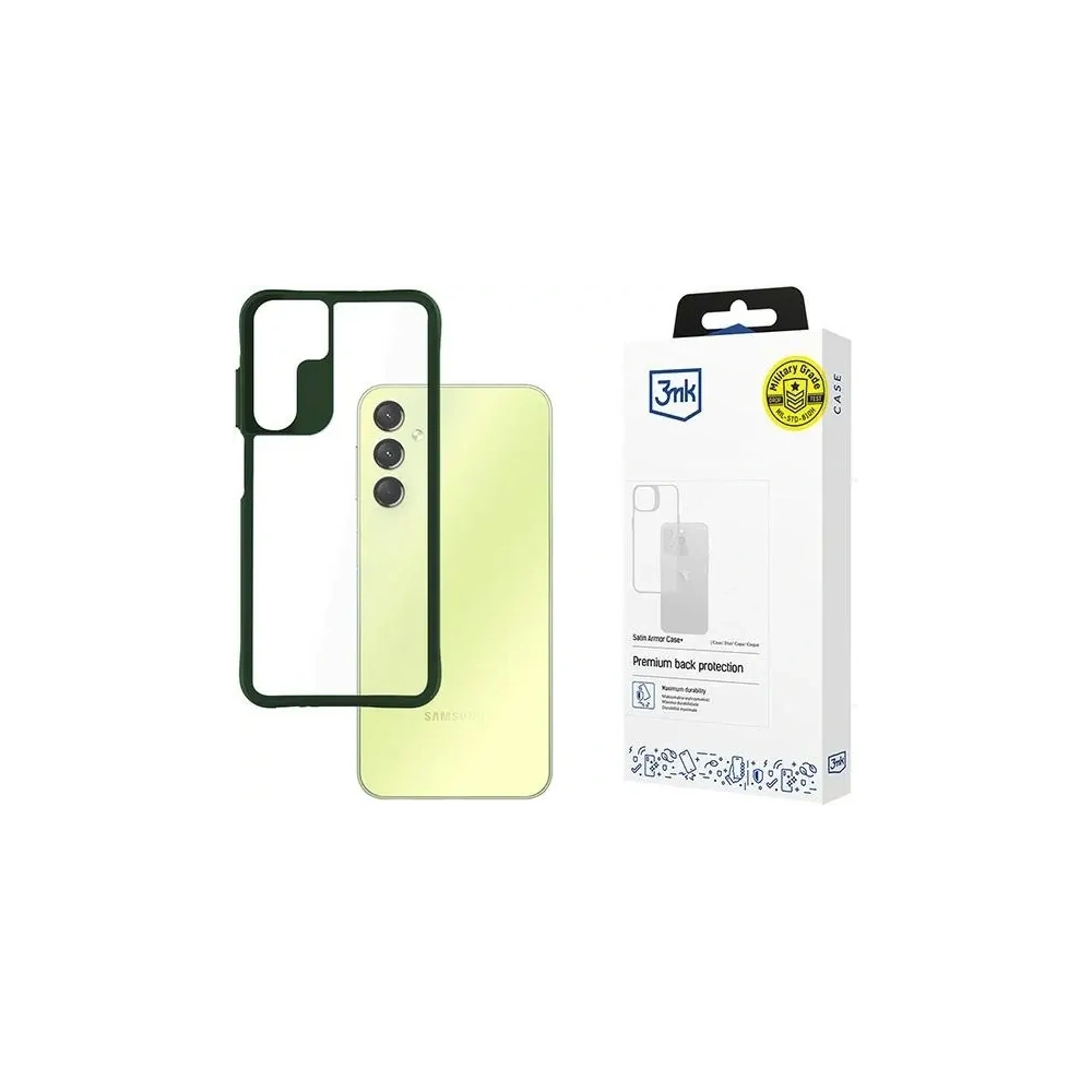 Hurtownia GSM - 3MK Carcasă din Satin Armor + Samsung Galaxy A25 5G verde - 3MK15648 - {ean13} - Hurt