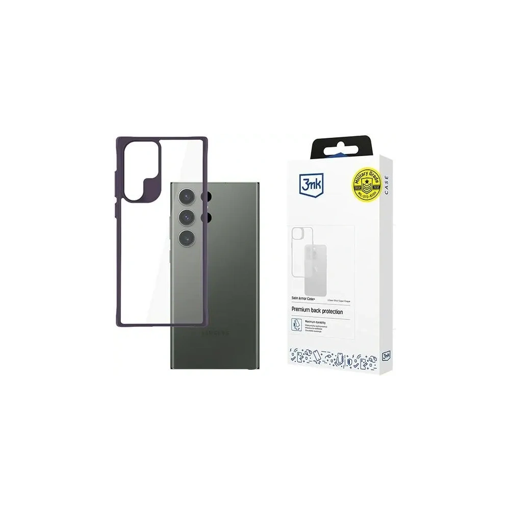 Hurtownia GSM - 3MK Carcasă din Satin Armor+ Samsung Galaxy S24 Ultra violet - 3MK15657 - {ean13} - Hurt