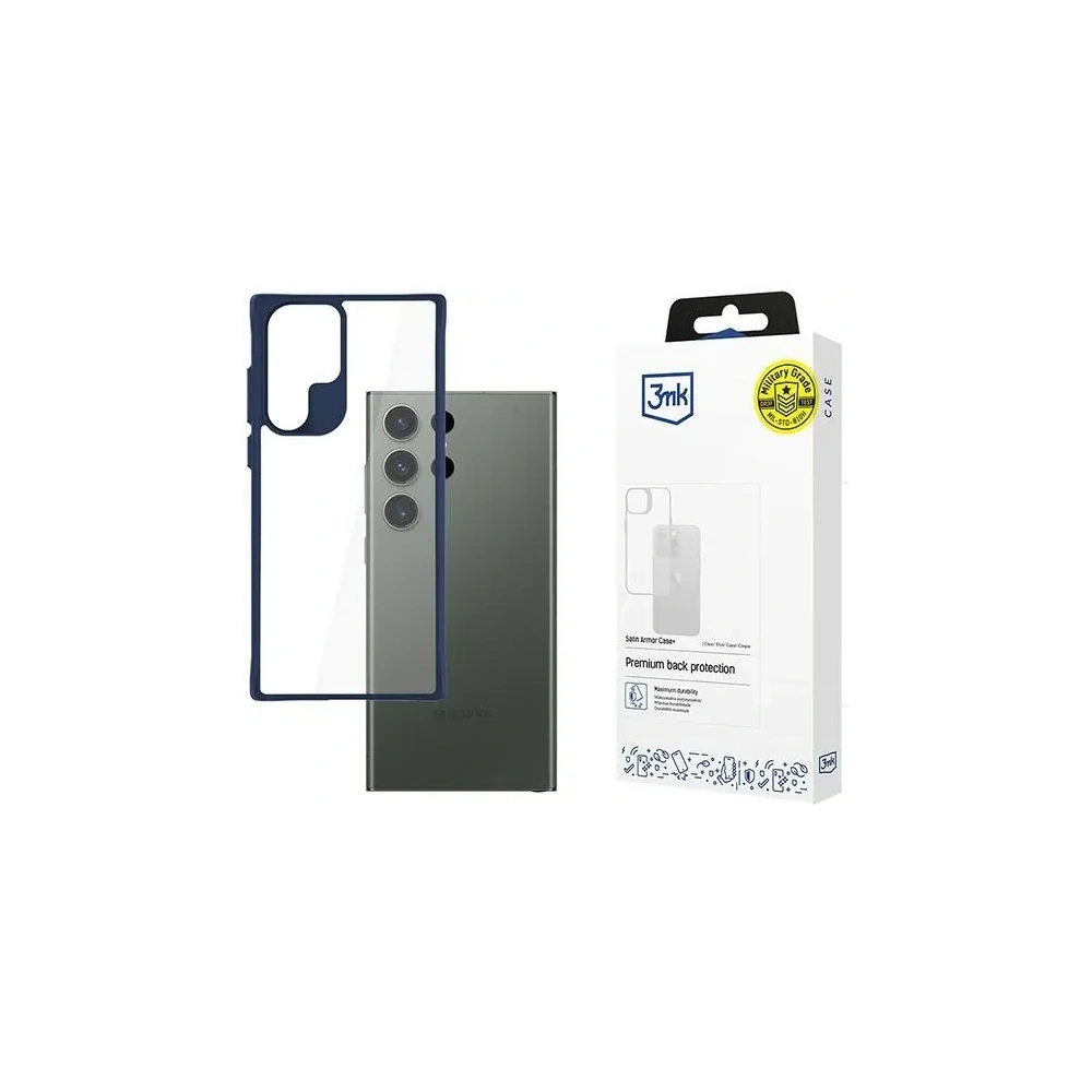 Hurtownia GSM - 3MK Carcasă din Satin Armor+ Samsung Galaxy S24 Ultra albastru - 3MK15658 - {ean13} - Hurt