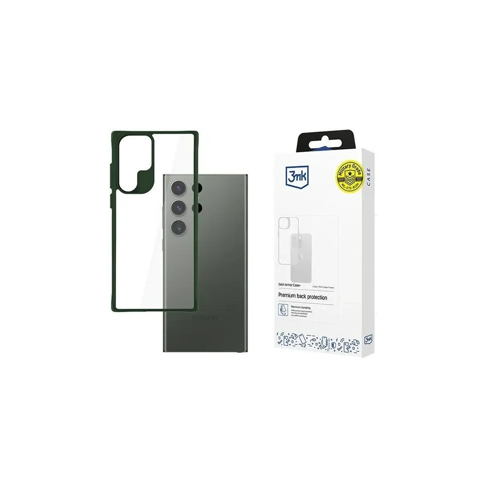 Hurtownia GSM - 3MK Carcasă din satin + Samsung Galaxy S24 Ultra verde - 3MK15659 - {ean13} - Hurt