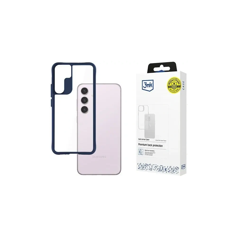 Hurtownia GSM - Etui 3MK Satin Armor Case+ Samsung Galaxy S24 niebieski/blue - 3MK15661 - {ean13} - Hurt
