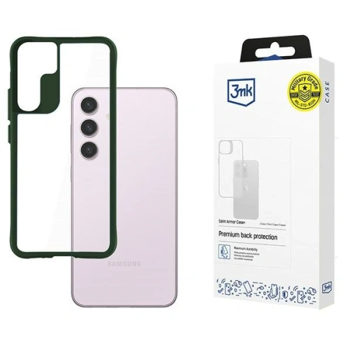 Etui 3MK Satin Armor Case+ Samsung Galaxy S24 zielony/green