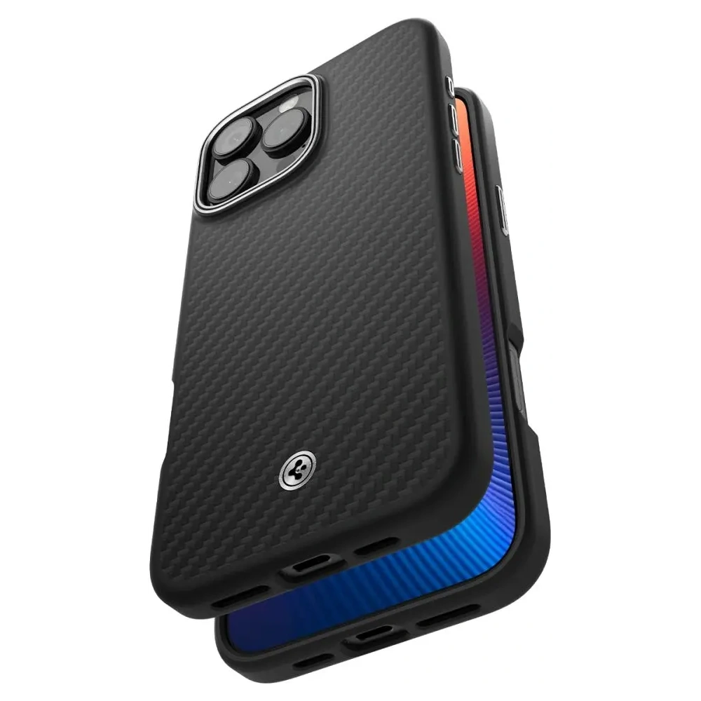Hurtownia GSM - Etui Spigen Enzo Aramid Mag MagSafe Apple iPhone 16 Pro Max Černá/stříbrná - SPN16481 - {ean13} - Hurt