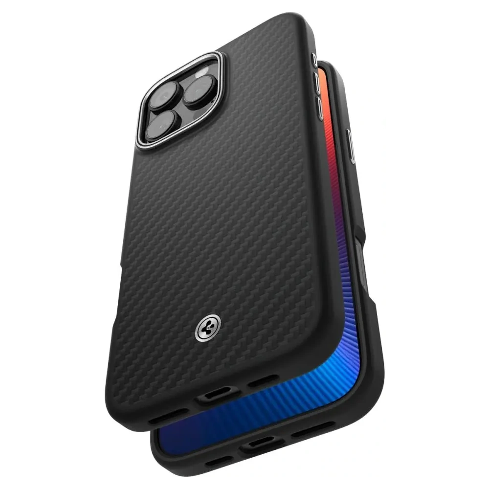 Hurtownia GSM - Etui Spigen Enzo Aramid Mag MagSafe Apple iPhone 16 Pro Černá/stříbrná - SPN16482 - {ean13} - Hurt
