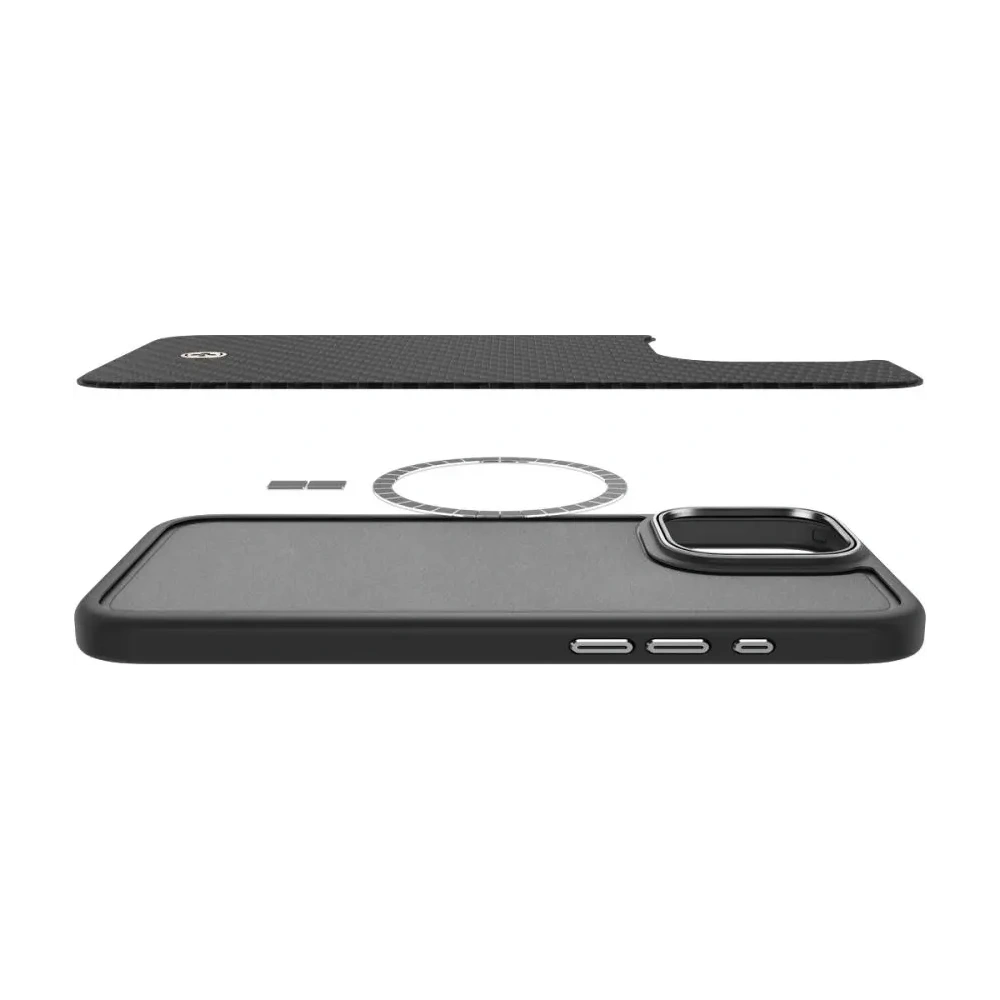 Hurtownia GSM - Etui Spigen Enzo Aramid Mag MagSafe Apple iPhone 16 Pro Černá/stříbrná - SPN16482 - {ean13} - Hurt