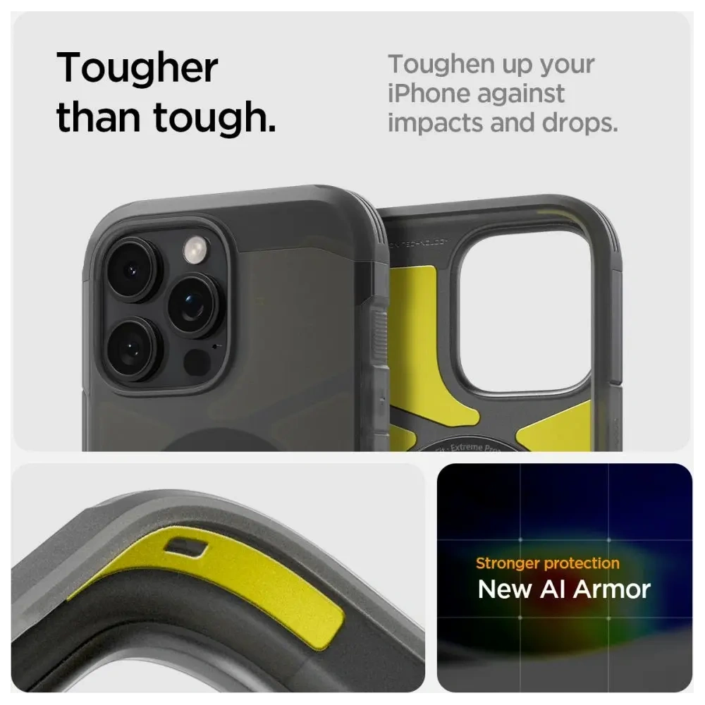 Hurtownia GSM - Spigen Tough Armor Mag MagSafe Apple iPhone 16 Pro Max Frost Black - SPN16485 - {ean13} - Hurt