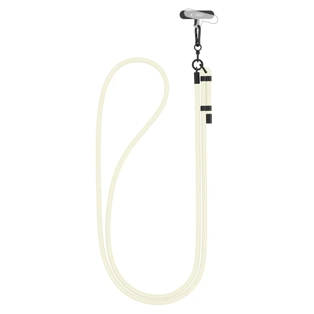 Hurtownia GSM - Smycz Tech-Protect C1S Rope Crossbody Strap Chalk/black - THP3268 - {ean13} - Hurt