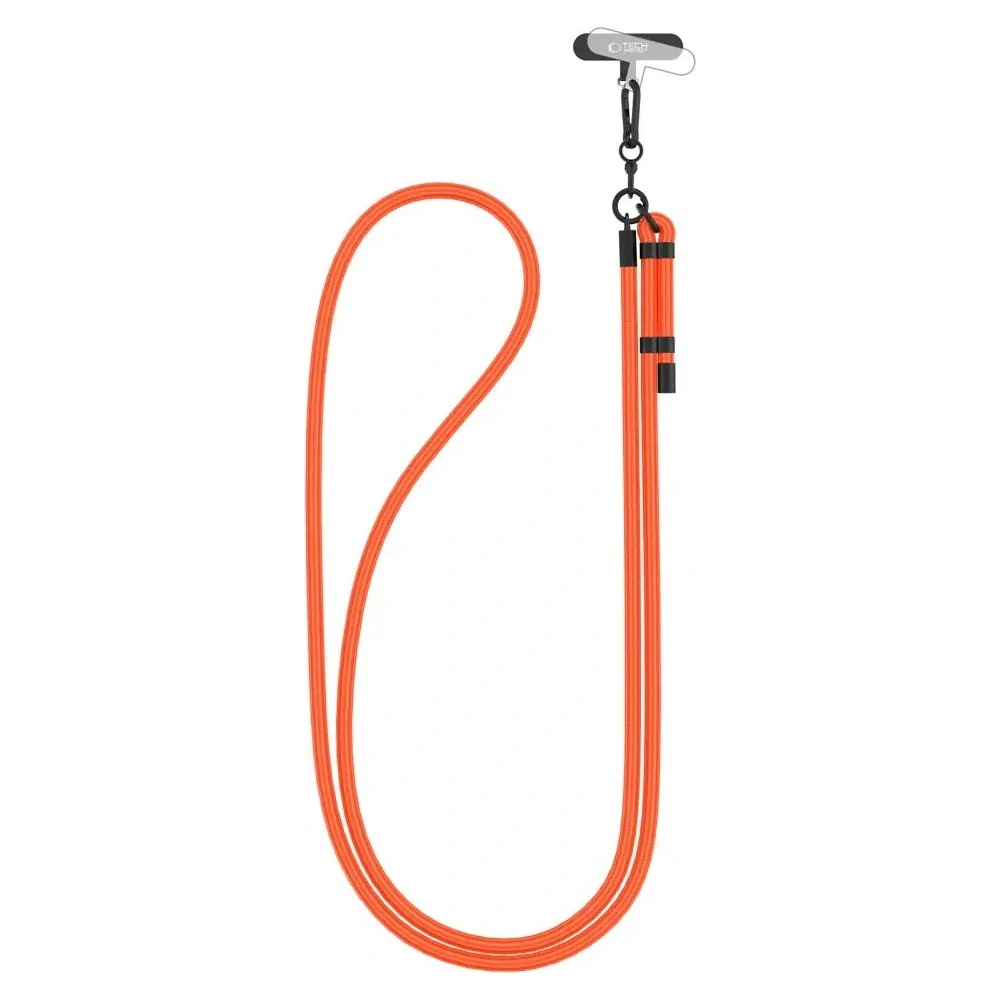 Wholesale Tech-Protect C1S Rope Crossbody Strap Neon Orange/black - THP3270 - {ean13} - Hurt