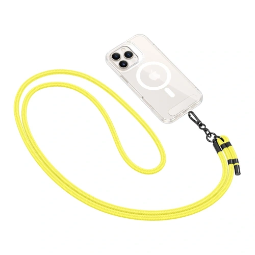 Smycz Tech-Protect C1S Rope Crossbody Strap Neon Yellow/black