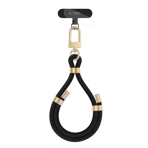 Smycz Tech-Protect C4S Rope Wrist Strap Black/gold