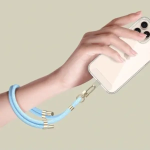 Hurtownia GSM - Smyč Tech-Protect C4S Rope Wrist Strap Baby Blue/gold - THP3273 - {ean13} - Hurt